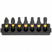 Касета з бітами DeWALT FlexTorq, L = 25 мм, Рh2, Pz2, Т20 - 2 шт, Т25 - 2 шт, Т30