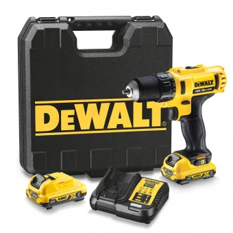 DeWalt DCD710D2 Аккумуляторная дрель-шуруповерт, 10,8 В, 2 Ач, Li-Ion