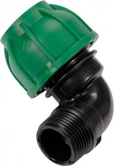 FLO Коліно 90° до водяних пластикових труб з зовніш. різьбою 32 мм- 1" поліпропілен, для тиску 1 MPa