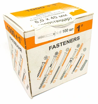 Распорный дюбель для быстрого монтажа 6х80 бортик грибок 100 шт // ЕВРОСТАНДАРТ