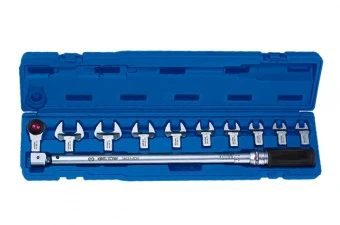KING TONY Ключ динамометрический в наборе с насадками 14*18MM 20~100 Nm набор 11 предметов | 345201D