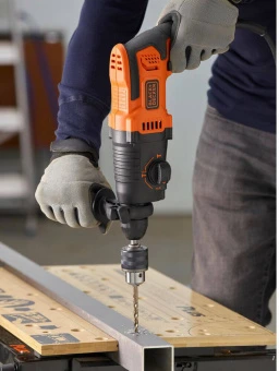 Перфоратор мережевий BLACK+DECKER, SDS-Plus, 650 Вт, 1.6 Дж, 0-5180 уд/хв