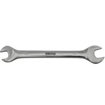 Ключ ріжковий двосторонній Cr-V 13x17мм Berg | 48-106