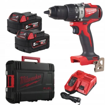 MILWAUKEE Дриль-шурупокрут з ударом акумуляторний , M18 BLPD2-502X, 82Нм  | 4933464517