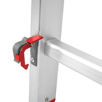 Драбина алюмінієва 3-х секційна Квітка PRO (3х8 сходинок) (110-9308)