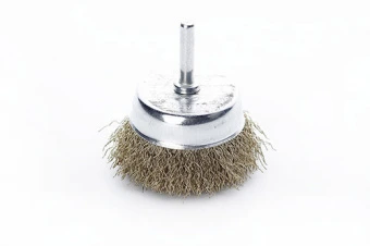 Щётка чаша латуневая проволока 75мм (дрель) APRO