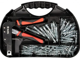 YATO Заклепочник дюбелів "Molly" YATO з 60 дюбелями  | YT-51451