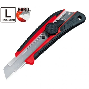 TAJIMA Нож сегментный 18мм, с кобурой, GRI, LC561RHSBL, винтовой фиксатор