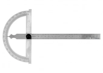 YATO Кутомір- транспортир з лінійкою YATO; 150 х 250 мм, діапазони: кут- 0-180°, відстань- 0-200 мм 