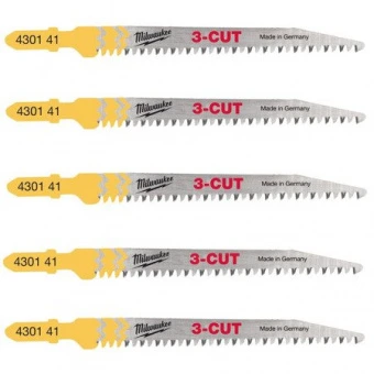 MILWAUKEE Полотна для лобзіка T234X 3CUT , 91мм/ крок зуба 2,5мм,  | 4932430141