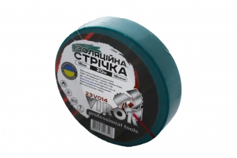 VIROK Стрічка ізоляційна : 18 мм 20 м x 0,18 мм ЗЕЛЕНА  | 23V014
