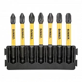 Касета з бітами DeWALT FlexTorq, L = 57 мм, біти Рz1 - 2 шт,Рz2 - 3 шт,Рz3 - 2 шт.