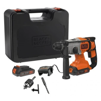 Перфоратор акумуляторний BLACK+DECKER, SDS-Plus, 18 В, 2 Дж, 3 режими