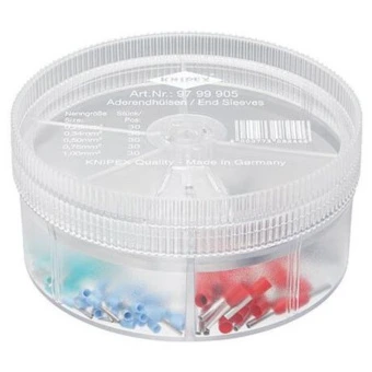 KNIPEX Набор изолированных контактных гильз 97 99 905, (0.25-1.0 мм²) | 97 99 905