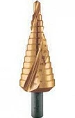 ALPEN Сверло ступенчатое, Ø6-30 HSS-Eco-TiN 0072800630100