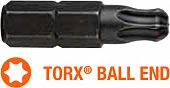 USH Насадка викруткова Industry TORX T10K x 25 мм BallEnd заокруглена, Уп. 10 шт. | UUSG0012993