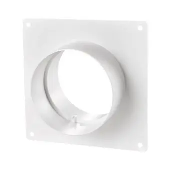 Зєднувач круглих каналів, d 150 мм, з накладною пластиною 204х204 мм Air | 61-482-1