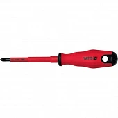 YATO Викрутка хрестова діелектрична ізольована YATO : PH3 x 150 мм. VDE до 1000V  | YT-2824