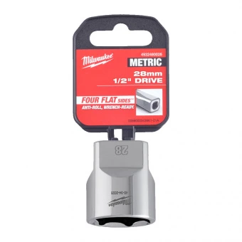MILWAUKEE Головка хромована метрична 1/2'', 28мм | 4932480026