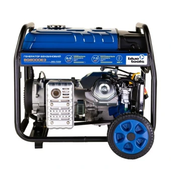 Бензиновий генератор BLUETOOLS BG8000E3 + олива (7 кВт, ~3ф, 400 В) (220-7006)