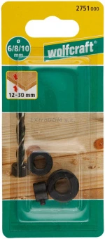 Wolfcraft упор ограничения глубины (3 шт.) Ø 6, 8, 10 // 2751000