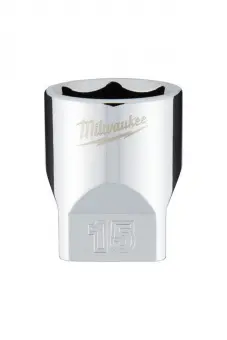 MILWAUKEE Головка хромована метрична 1/4'', 15мм | 4932478323