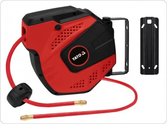 YATO Шланг пневматичний ПВХ на котушці YATO з швидкоз'єдн. наконеч-ми 1/4", Ø=6,5 мм, тиск- 20Bar, l