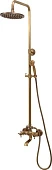 FALA Душовий комплект RETRO BRONZE 1 : 2 функції, регульована висота 95-130 см  | 75829