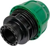 FLO Муфта до водяних пластикових труб з внутр. різьбою 32 мм- 3/4" поліпропіленова, для тиску 1 MPa 