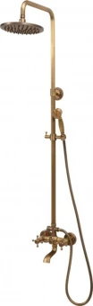 FALA Душовий комплект RETRO BRONZE 1 : 2 функції, регульована висота 95-130 см  | 75829