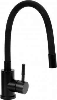 FALA Змішувач води "BLACK FLEXIBLE" для раковини з гнучкою чорною лійкою  | 75775