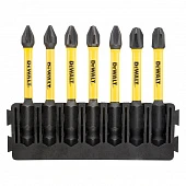 Касета з бітами DeWALT FlexTorq, L = 57 мм, біти Рh1 - 2 шт, Рh2 - 3 шт, Рh3 - 2 шт.