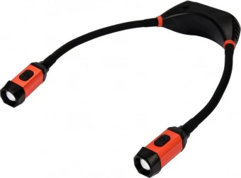 YATO Ліхтарі 2 COB-діодні нашийні YATO; живл. від Li-Ion акумулят 3,7 В 2000 мАгод, 2 по 150 Lm  | Y