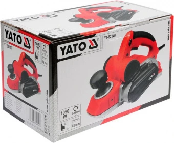 YATO Рубанок електромережевий YATO : P= 1050 Вт, платформа b= 82 мм, глиб. струг. - 0-3 мм  | YT-821