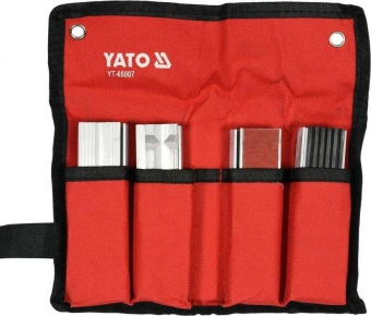 YATO Губки змінні до лещат м'які YATO: b=125мм, з алюмінієвою основою і магнітним кріпленням, 4 пари