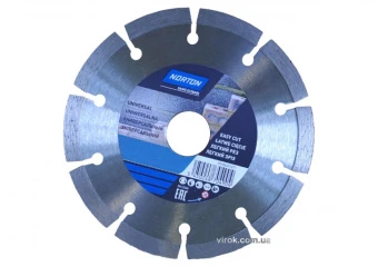 NORTON Диск алмазний DIY UNIVERSAL сегментний: Ø= 230/25.4/ 22.23 мм | 70184601273