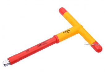 YATO Вороток діелектричний Т - подібний YATO : квадрат 3/8", L= 207 мм, VDE корпус до 1000В  | YT-21