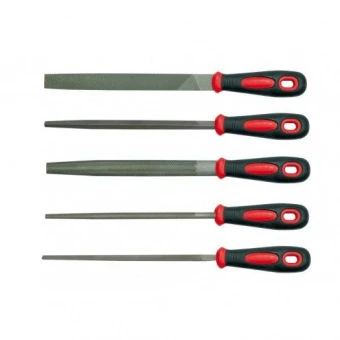 VOREL Напильники : L= 200мм, Набір 5 Шт/Уп.  | 25166