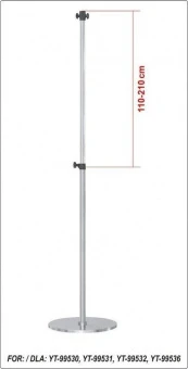 YATO Штатив телескопічний для обігрівачів YATO -99530- 99536; h= 110-210 см  | YT-99571