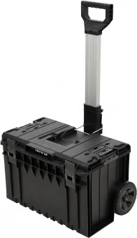 YATO Ящик для інструментів 2 секції YATO на 2-х колесах, 855х425х645 мм, з пластика, висувна ручка  