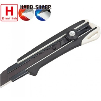 TAJIMA Нож 25 мм, PREMIUM, DORA Cutter, Razar Black Blade, винтовой фиксатор, закаленный корпус