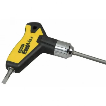 STANLEY 0-79-153 Отвертка + 25 насадок FatMax реверсивная с Т-образной ручкой в кейсе