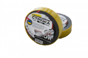 VIROK Стрічка ізоляційна : 15 мм х 10 м x 0,18 мм ЖОВТА  | 23V005