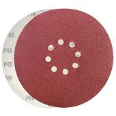 Коло абразивне з отворами, 225 мм, 50 шт., № 80 Spitce | 18-420