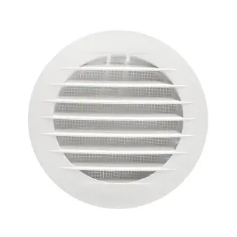 Решітка вентиляційна кругла d 160 мм, з сіткою, нахилені жалюзі, фланець d 125 мм Air | 61-191