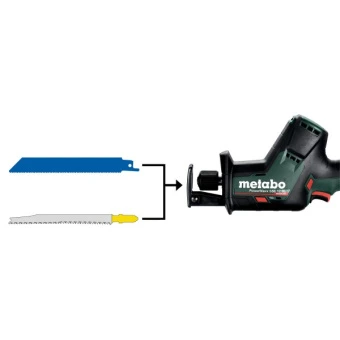 Акумуляторна шабельна пила Metabo PowerMaxx SSE 12 BL (12 В, без АКБ) (602322890)
