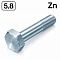 Болты оцинкованные DIN 931, класс прочности 5.8 на shurup.ua Болты оцинкованные DIN 931, класс прочности 5.8