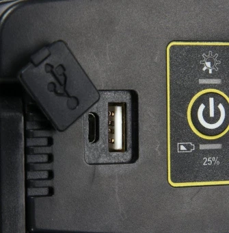 YATO Світильник переносний, світлодіод YATO 3,7 В Li-Ion акумул 2000Лм з 2 динаміками по 15Вт, заряд