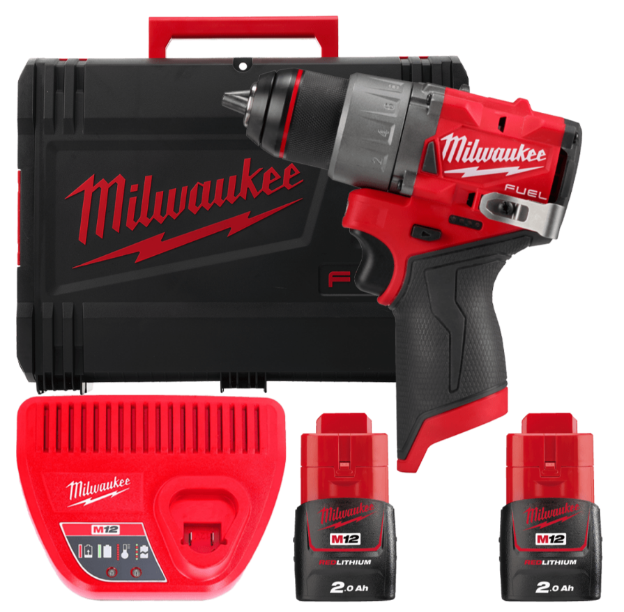 MILWAUKEE Дриль-шурупокрут акумуляторний , M12 FDD2-202X, 37Нм  | 4933479873