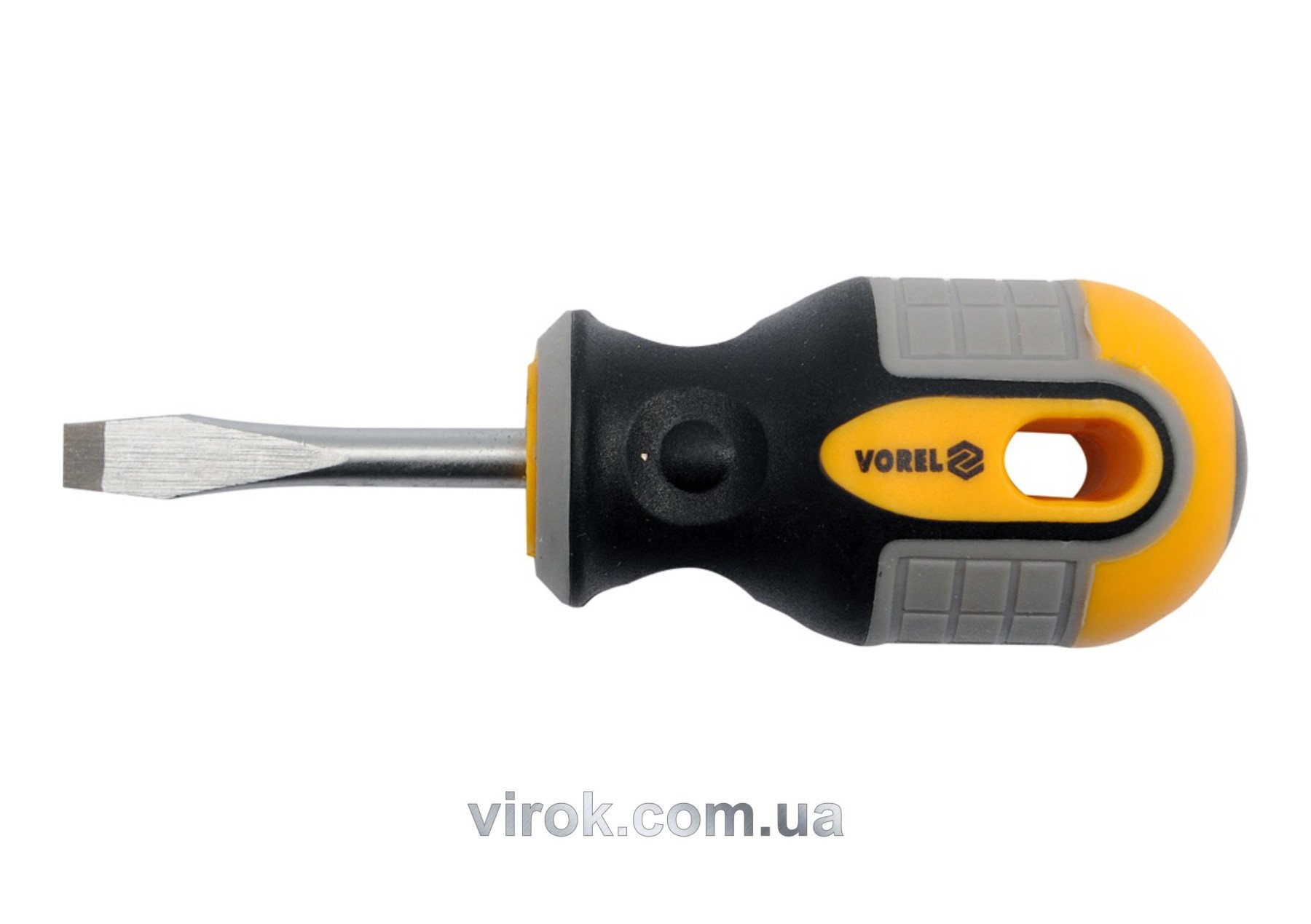 VOREL Викрутка плоска : SL5 х 38 мм. Cr-V  | 60915